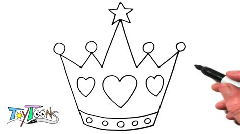 Easy Princess Crown Drawing