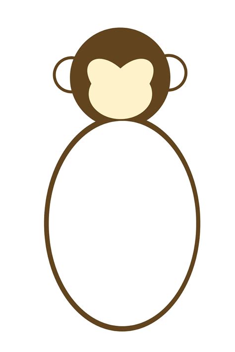 Hanging Monkey Template | Free download on ClipArtMag