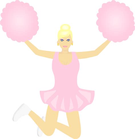 Download Cheer, Cheerleader, Jump. Royalty-Free Vector Graphic - Pixabay