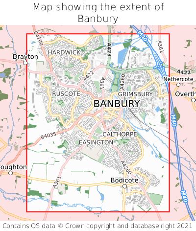 Street Map Of Banbury - Middle East Map