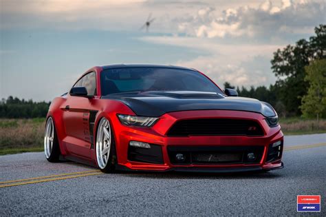 Slammed Mustang GT on Vossen x WORK VWS-3 Wheels | Mustang cars ...