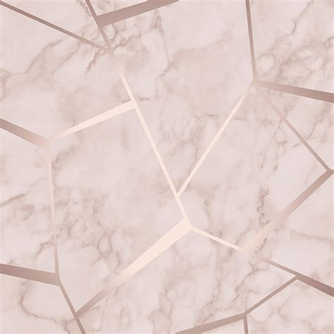 FRACTAL GEOMETRIC MARBLE WALLPAPER ROSE GOLD / PINK - FINE DECOR FD42264 695640388832 | eBay