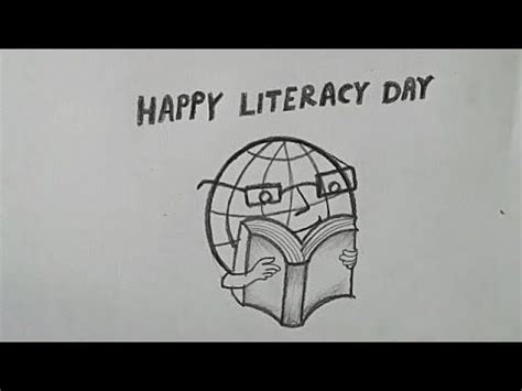 World Literacy Day Drawing || International Literacy Day || How To Draw Literacy Day Drawing ...