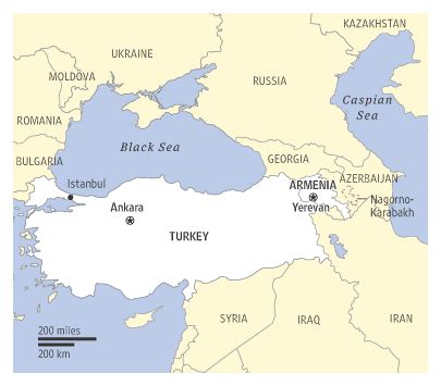 Turkey Armenia Border Map