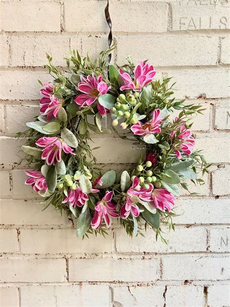 Summer Wreath Wreath for Door Front Door Wreath Candle - Etsy