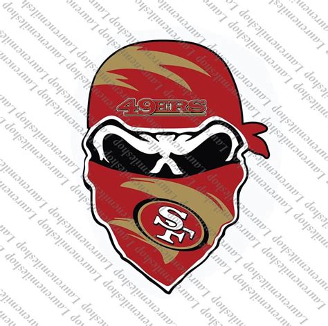 San francisco 49ers skull Png-Svg 49ers skull Png-Svg Skull | Etsy