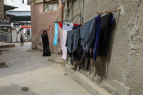 Palestinians in the Market in the Rafah Refugee Camp Editorial Photo ...