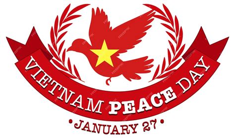 Free Vector | Vietnam peace day banner design