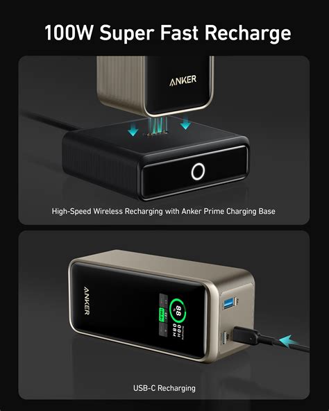 Anker Prime 20,000mAh Power Bank (200W) with 100W Charging Base - Anker US