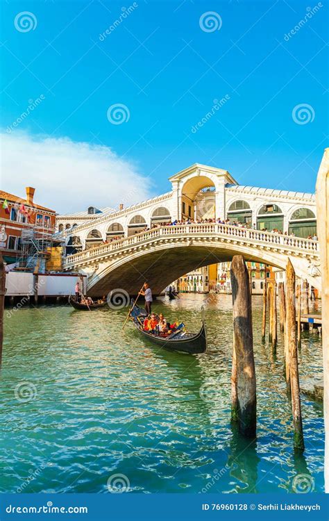 View of Rialto Bridge at Sunset in Venice, Italy Editorial Stock Photo - Image of canal, europe ...