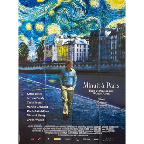 MIDNIGHT IN PARIS French Movie Poster - 47x63 in. - 2011