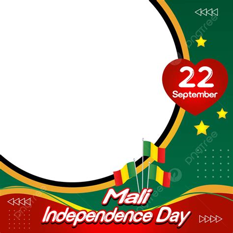 Twibbon Mali Independence Day Transparent Vector, Frames, Independence Day, Twibbon PNG and ...