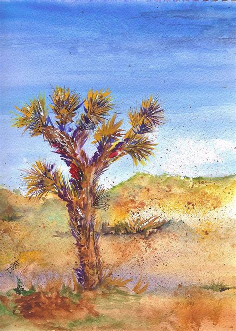 Desert Tree Painting by David Patrick