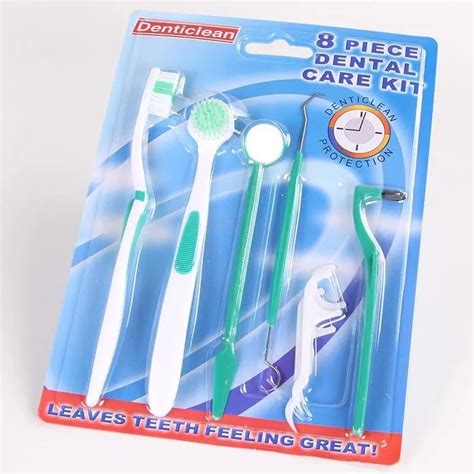 8Pcs Dental Oral Care Kit Dentist Pick Tooth Kit Mirror Teeth Toothbrush Kit-in Bathroom ...