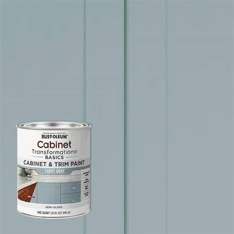 Rust-Oleum Transformations 1 qt. Cadet Gray Cabinet Paint (4 Pack) 372009 - The Home Depot