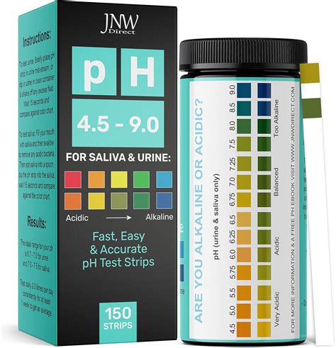 Buy pH Strips for Urine and Saliva Testing - Alkaline pH Test Strips with Ebook - pH Level Test ...