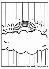 Sun And Clouds Coloring Pages sketch template