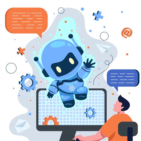 Chatbot Illustration Concept 19945917 Vector Art at Vecteezy