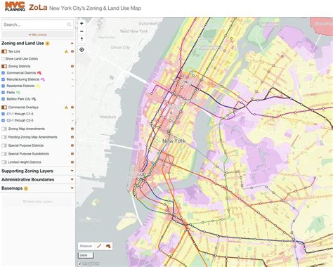 New York City Zoning Map - Vector U S Map