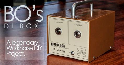 D.I.Y Pro Audio: DIY DI Box. Active Direct Injection at its best.