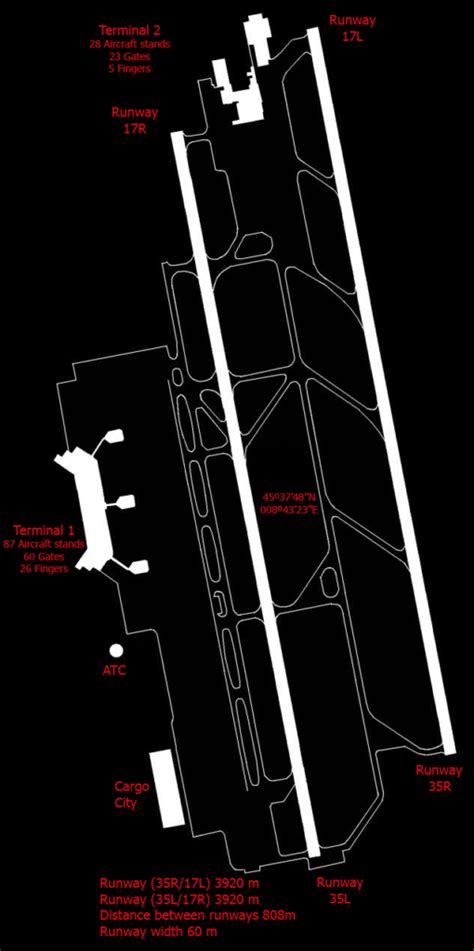 Malpensa Airport map | Malpensa Airport Travel