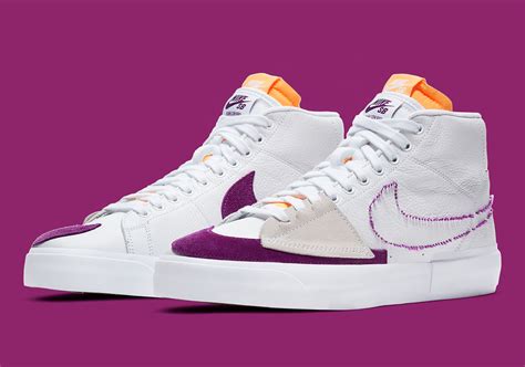 Nike SB Blazer Mid Edge "Lakers" - SneakherClub