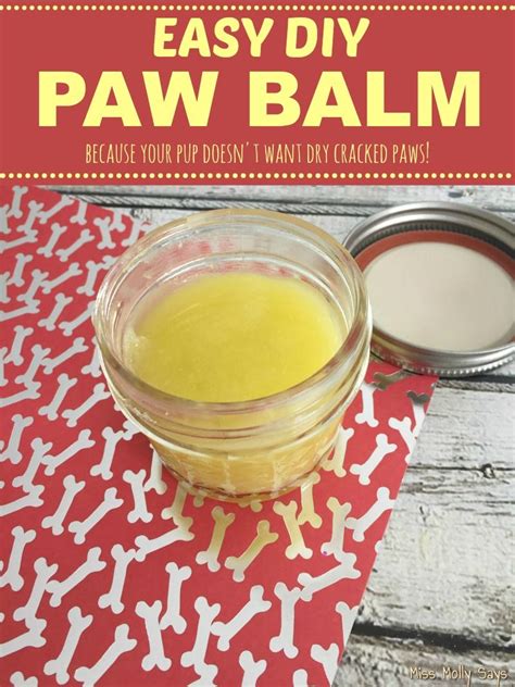 How to Moisturize Your Dog's Paws with an Easy DIY Paw Balm | Dog paw moisturizer, Dog paw balm ...