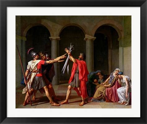 Oath of Horatii Painting by Jacques-Louis David at FramedArt.com