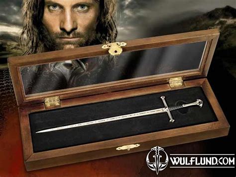 Nueva lista de productos 26cm Lord of the Rings Aragorn's Anduril Sword ...