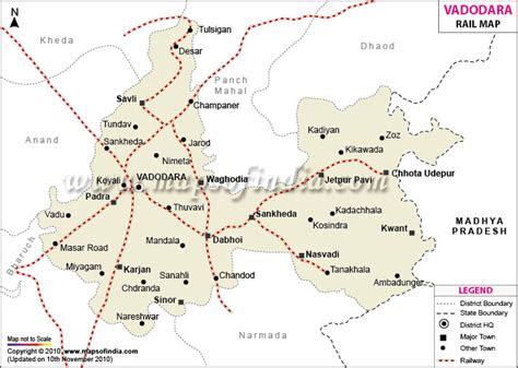 Vadodara Railway Map