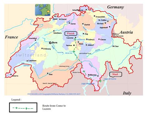 Lucerne switzerland map - Street map of lucerne switzerland (Western ...