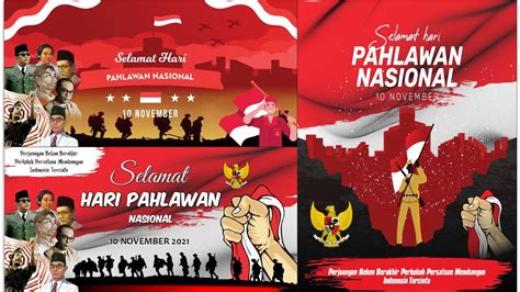 Desain Spanduk dan Banner Hari Pahlawan Free cdr CorelDraw - YouTube