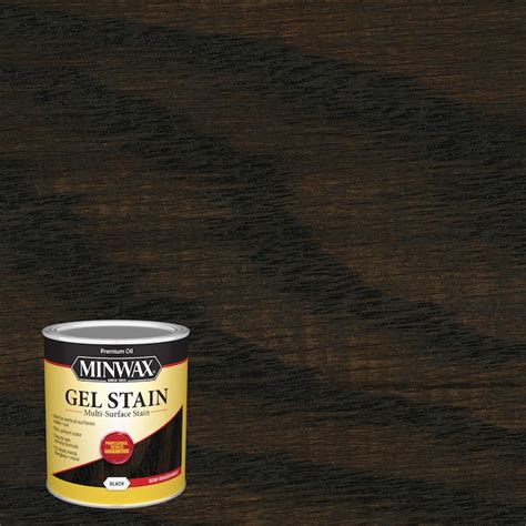 Minwax Gel Stain Oil-Based Black Interior Stain (1-Quart) in the Interior Stains department at ...