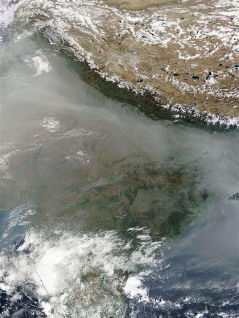 NASA Satellite Images Reveal the Extent of India’s Air Pollution Crisis - Karmactive