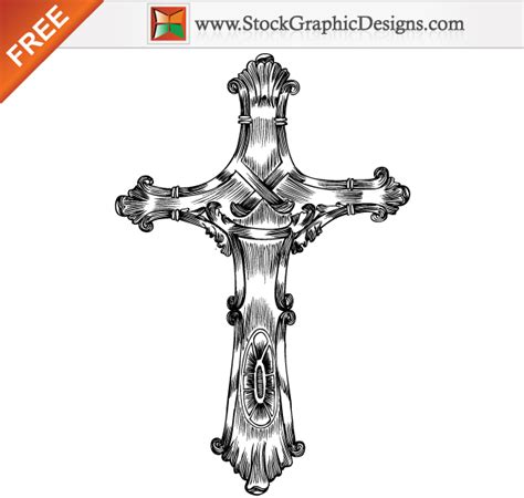 Free Hand Drawn Cross Vector | Download Free Vector Art | Free-Vectors