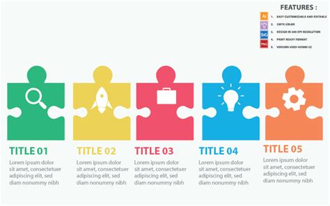 Puzzle Infographic Template #208223 - TemplateMonster