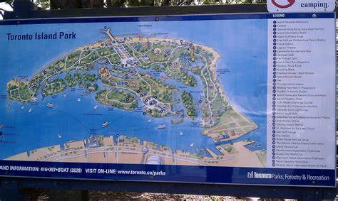 Map of Toronto Island Park