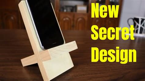 Diy Wooden Cell Phone Stand For Beginners ( The Simple Way ) - YouTube