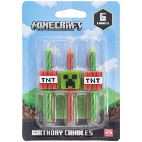 MINECRAFT Icon Character Candles, 1 Package - 6 Candles - Walmart.com