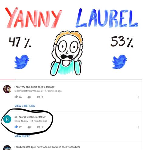 Yanny, Laurel, or Execute Order 66? : r/PrequelMemes