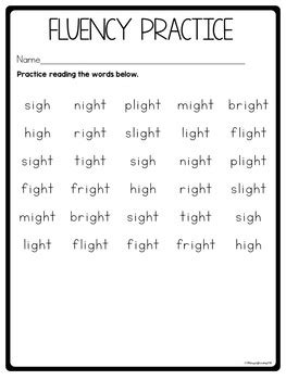 igh worksheets by 180 Days of Reading | Teachers Pay Teachers