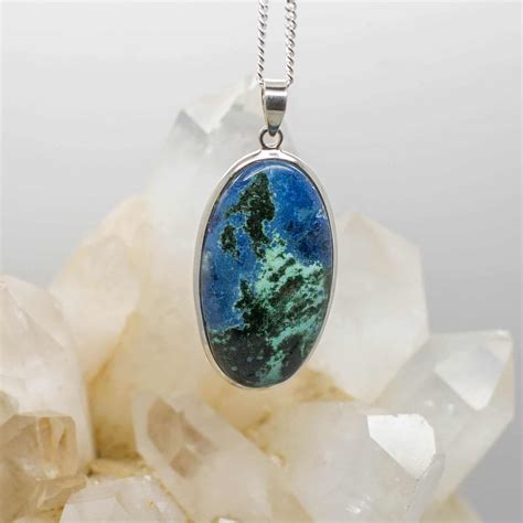 Buy Azurite & Malachite Pendant 3102 - Colliers Crystals