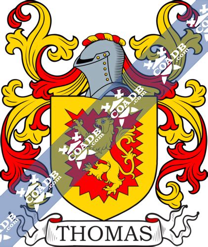 Thomas Family Crest, Coat of Arms and Name History