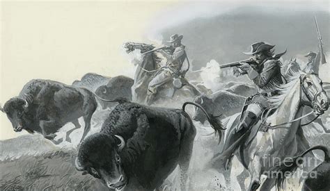 Herd of Buffalo Painting by Severino Baraldi - Fine Art America