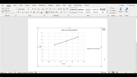 How to Create A Line Graph on Word - YouTube