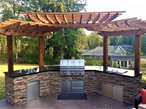 Pergola BBQ Island-bright | Eagle Outdoor Living LLC