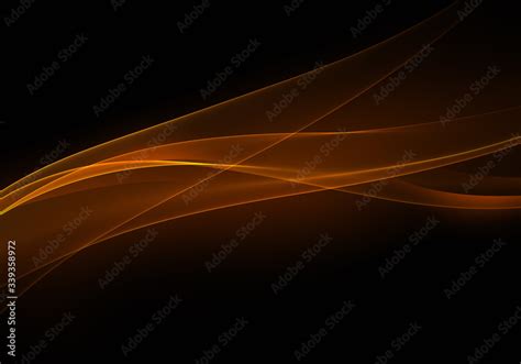 Abstract background waves. Black and burnt orange abstract background for wallpaper or business ...