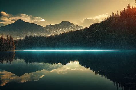 HD wallpaper: landscape, mountains, lake, calm | Wallpaper Flare