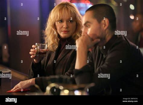 Good Girls Christina Hendricks & Manny Montana Stock Photo - Alamy