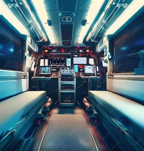 Premium AI Image | Design Interior View of an Ambulance